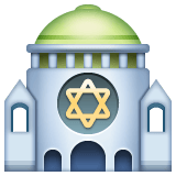 Whatsapp design of the synagogue emoji verson:2.23.2.72