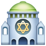Whatsapp design of the synagogue emoji verson:2.23.2.72