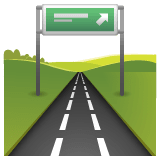 Whatsapp design of the motorway emoji verson:2.23.2.72