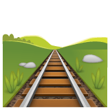 Whatsapp design of the railway track emoji verson:2.23.2.72