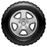 Whatsapp design of the wheel emoji verson:2.23.2.72