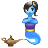 Whatsapp design of the woman genie emoji verson:2.23.2.72