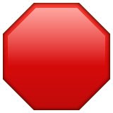 Whatsapp design of the stop sign emoji verson:2.23.2.72