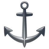 Whatsapp design of the anchor emoji verson:2.23.2.72