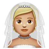 Whatsapp design of the person with veil: medium-light skin tone emoji verson:2.23.2.72