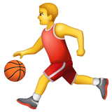 Whatsapp design of the man bouncing ball emoji verson:2.23.2.72