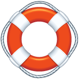 Whatsapp design of the ring buoy emoji verson:2.23.2.72