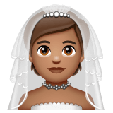 Whatsapp design of the person with veil: medium skin tone emoji verson:2.23.2.72