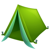 Whatsapp design of the tent emoji verson:2.23.2.72