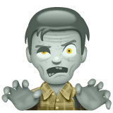 Whatsapp design of the man zombie emoji verson:2.23.2.72
