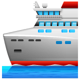 Whatsapp design of the passenger ship emoji verson:2.23.2.72