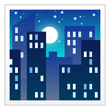 Whatsapp design of the night with stars emoji verson:2.23.2.72