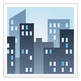 Whatsapp design of the cityscape emoji verson:2.23.2.72