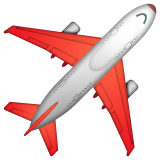 Whatsapp design of the airplane emoji verson:2.23.2.72