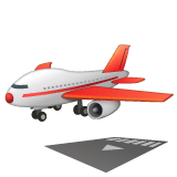 Whatsapp design of the airplane arrival emoji verson:2.23.2.72