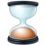 Whatsapp design of the hourglass done emoji verson:2.23.2.72