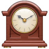 Whatsapp design of the mantelpiece clock emoji verson:2.23.2.72