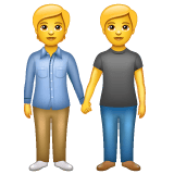 Whatsapp design of the people holding hands emoji verson:2.23.2.72