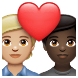 Whatsapp design of the couple with heart: person person medium-light skin tone dark skin tone emoji verson:2.23.2.72