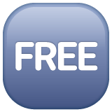 Whatsapp design of the FREE button emoji verson:2.23.2.72