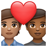 Whatsapp design of the couple with heart: person person medium skin tone medium-dark skin tone emoji verson:2.23.2.72