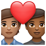 Whatsapp design of the couple with heart: person person medium skin tone medium-dark skin tone emoji verson:2.23.2.72