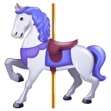 Whatsapp design of the carousel horse emoji verson:2.23.2.72