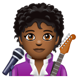 Whatsapp design of the singer: medium-dark skin tone emoji verson:2.23.2.72