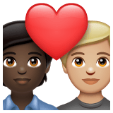 Whatsapp design of the couple with heart: person person dark skin tone medium-light skin tone emoji verson:2.23.2.72