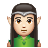 Whatsapp design of the man elf: light skin tone emoji verson:2.23.2.72
