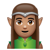 Whatsapp design of the man elf: medium skin tone emoji verson:2.23.2.72
